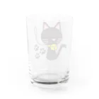 KittenCollar@仔猫の首輪の黒猫マークプリント グラス反対面