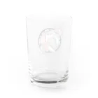 ぷぅ猫堂のコノハズクとアサガオのグラス Water Glass :back