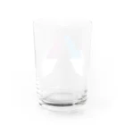 SANKAKU DESIGN STOREの友よ、乾杯しよう！ 青赤 Water Glass :back