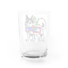 ピーキーちゅうすけの犬はりこ風味の犬とアサガオ  Water Glass :back