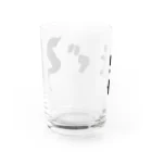 Taisan.NYCのまぐろ　文字　黒 Water Glass :back