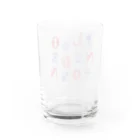 IZANAMI by Akane Yabushitaの🌍 世界のまち 🇬🇧 イギリス・ロンドン (レッド) Water Glass :back