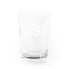 THE BARIUM PILLZのロゴデザイン（白ロゴ） Water Glass :back