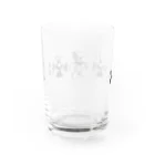 💜Salon de Lucia💜のGreek Crosses Teddy - monochrome Water Glass :back