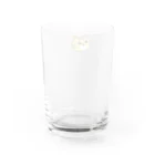 ぽぽもりのまんまる猫 ぽぽ Water Glass :back