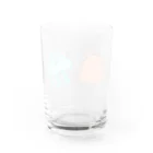 餃子ぺんぎんのメンダコとクラゲコップ Water Glass :back