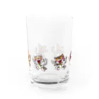 酔怪亭 ［酔っ払い妖怪］のカンパイ猫又 Water Glass :back