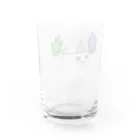 ウサネコのゾワゾワゆーれい Water Glass :back