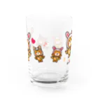 ニャジロウショップSUZURI店のこあぴょんグラス Water Glass :back