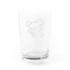 AmuAmu shopのまるで思慮深いねずみ Water Glass :back
