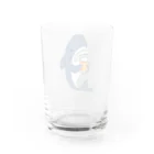 サメ わりとおもいのビールジョッキを手にするサメ Water Glass :back