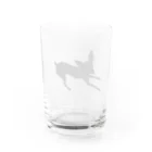 元帥 栞⋆*のミニピンのあずきちゃん Water Glass :back