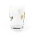 ナなのとりとさかなとねこ Water Glass :back
