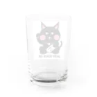 MOTCOM Winkel+の幸運の黒猫｜GOODLUCKcat Water Glass :back