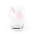 miaulementの虹と猫 Water Glass :back