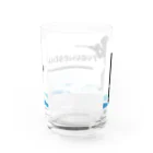 河豚ノ背中公式の新河豚背ロゴ 〜潮の風と青〜 Water Glass :back