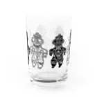 あんこらちの黒★遮光機土偶コップ Water Glass :back