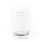 4kakeクリエイティブワーク SUZURI SHOPのくまとビール「BEEAR」アートスタイル Water Glass :back