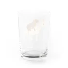 suzuejyaのヤギとカピパラん Water Glass :back