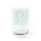 森と樅のハテナさん黒 Water Glass :back