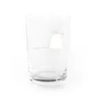 ダンゴムシを粉末にしてコロコロきな粉のヲフタチャンのグッズ Water Glass :back