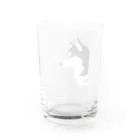 朔のボウルのかっこいいハスキー横顔 Water Glass :back