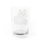 tamakoのtamakoアコーディオンねこ Water Glass :back