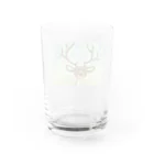 pettonのこっち見てる鹿 Water Glass :back