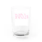 みんなの絆のlove Water Glass :back