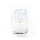 油絵描きの小物売り場のハワイ旅行気分 Water Glass :back