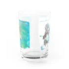 ふっかふっかひゅーんのひと　と　いろ Water Glass :back