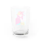 ヒロミンゴフラミンゴの夏の女の子 Water Glass :back