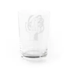 針金鳥の儚いきもち　黒 Water Glass :back