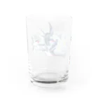 名司生のツバメ＆エーデルワイス Water Glass :back