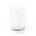 しらさぎしゅうの瑠璃三鳥 Water Glass :back