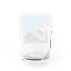 豆たの午前7時の蓮 Water Glass :back