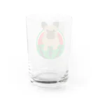 ふうふうたかのスイカとフレンチ・ブルドッグ  Water Glass :back