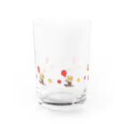 煮物(∴)の風船と女子【赤】 Water Glass :back