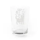 くろげちゃまじりの甲斐犬はいいぞ（中虎） Water Glass :back