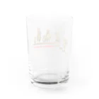 ウエダマサノブ＠アトリエ縄文じいさんのカピバラファミリー  Water Glass :back