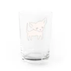 akane_art（茜音工房）のゆるチワワ（オレンジ） Water Glass :back