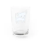 akane_art（茜音工房）のゆるチワワ（ブルー） Water Glass :back