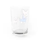 ayasa0827のブタのぶーたとネコのあずき Water Glass :back