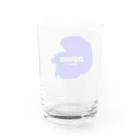 ☆ららくらら☆のHalfmoon Betta①Mediumblue Water Glass :back