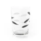 fulicaの群れるブラックゴースト Water Glass :back