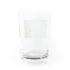 ヨッシー本舗の虹色のさかな Water Glass :back