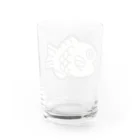 neuneunet.shopの霞がかったたい焼き Water Glass :back