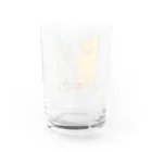 cosakuのネズミとウリボウと花 Water Glass :back