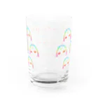 Atelier 67のハリネズミ(レインボー)がいっぱい Water Glass :back