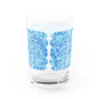 謎モノ店の長い濃い氷柄 Water Glass :back